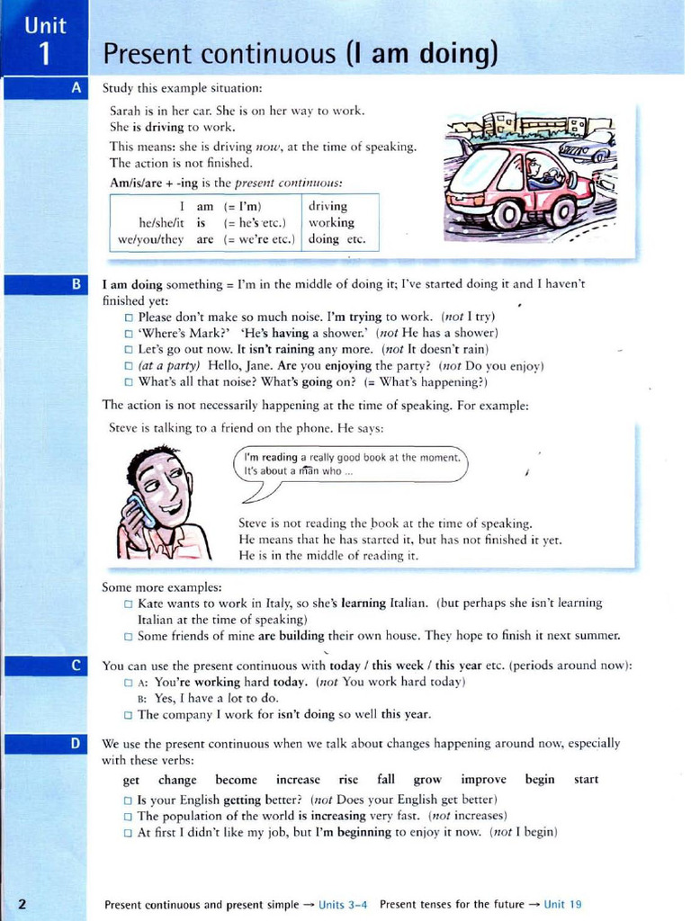 Unit 1 Simple Present and Present Continuous Supplementary | PDF