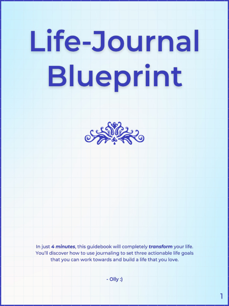 Life Journal Blueprint | PDF