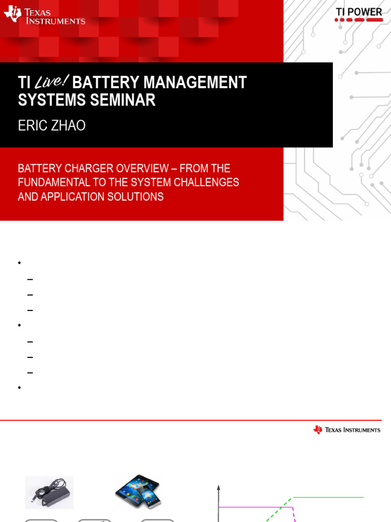 BQ25620 Battery Charger Overview | PDF | Battery Charger | Power ...