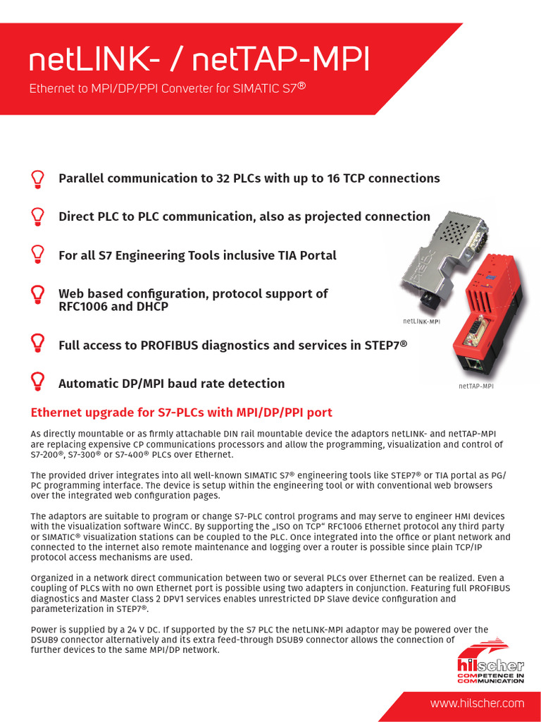 Netlink Mpi Nettap Mpi Datasheet 11 2011 GB | PDF | Programmable Logic ...