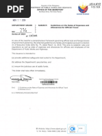 EO 77: Travel Allowances for Officials | PDF | Per Diem | Government
