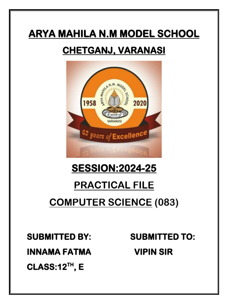 Cs Practical | PDF | Algorithms | Algorithms And Data Structures