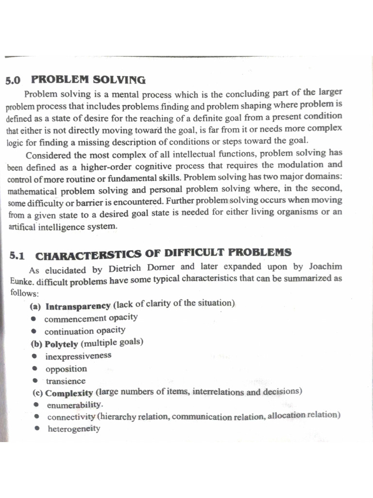 Unit 4 Problem Solving Notes | PDF
