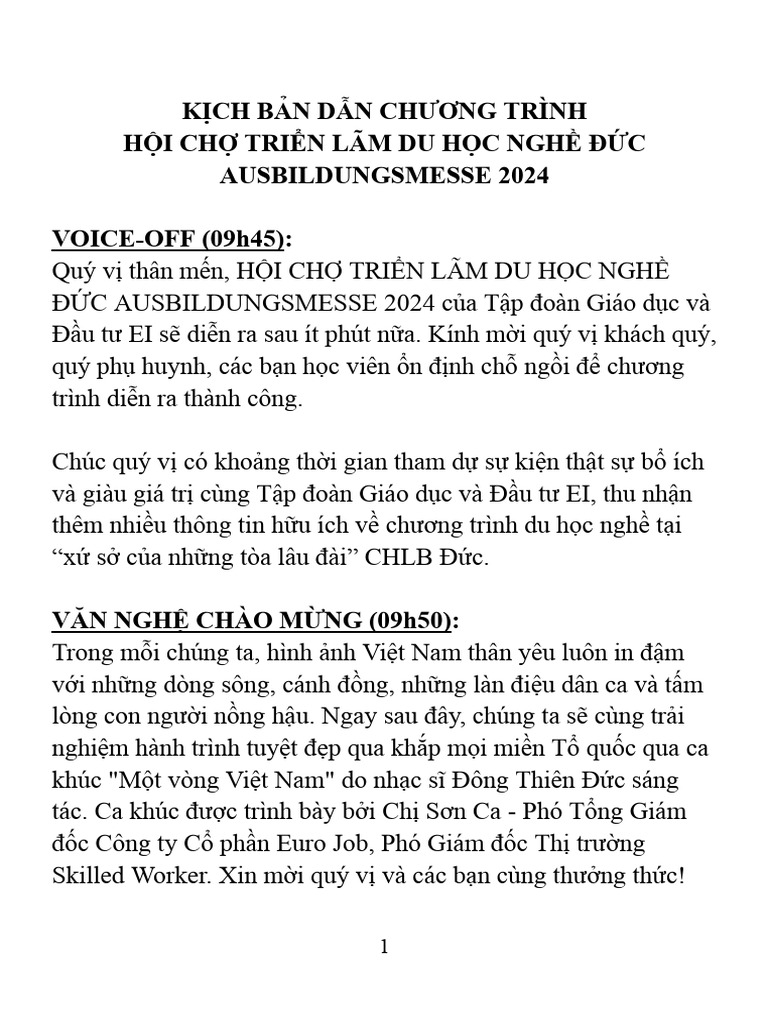 MC Script Ausbildungsmesse 2024 | PDF