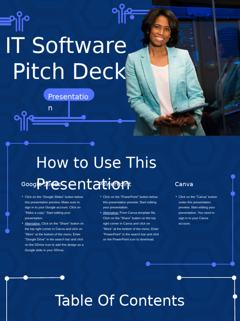 IT Software Pitch Deck | PDF | Microsoft Power Point | Software