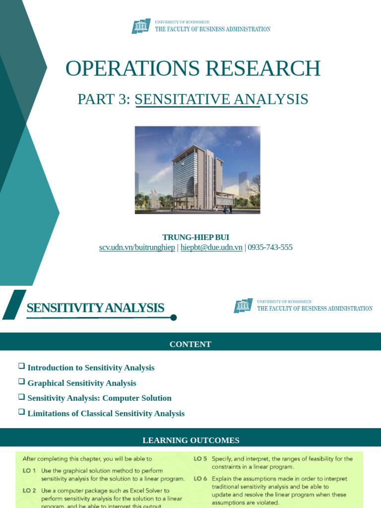 BÀI 3 - Sensitative Analysis | PDF | Sensitivity Analysis ...