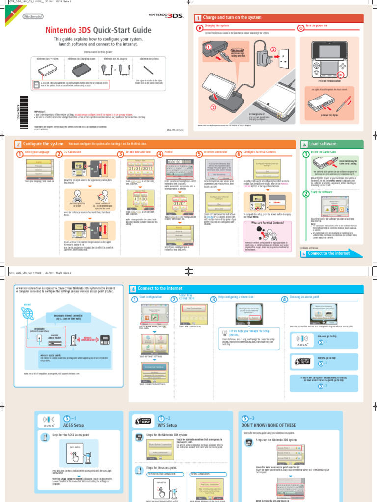 Nintendo3DS QuickStartGuide EN | PDF | Computing