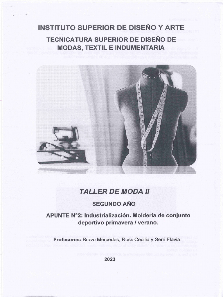 Taller de Moda II - Apunte 2 | PDF