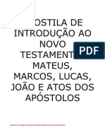 Apostila de Introdução Ao Novo Testamento