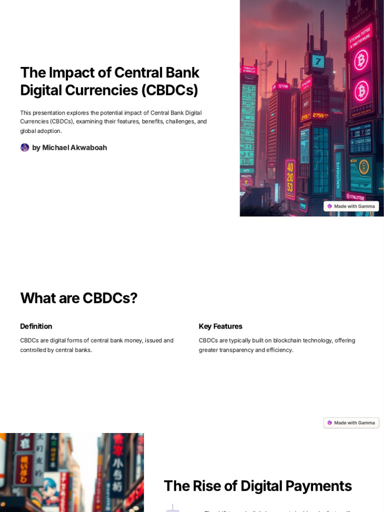 The Impact of Central Bank Digital Currencies CBDCs | PDF | Central ...