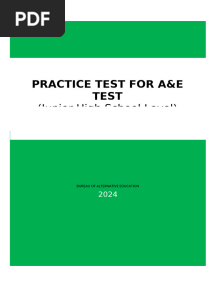 Final AE Practice Test JHS