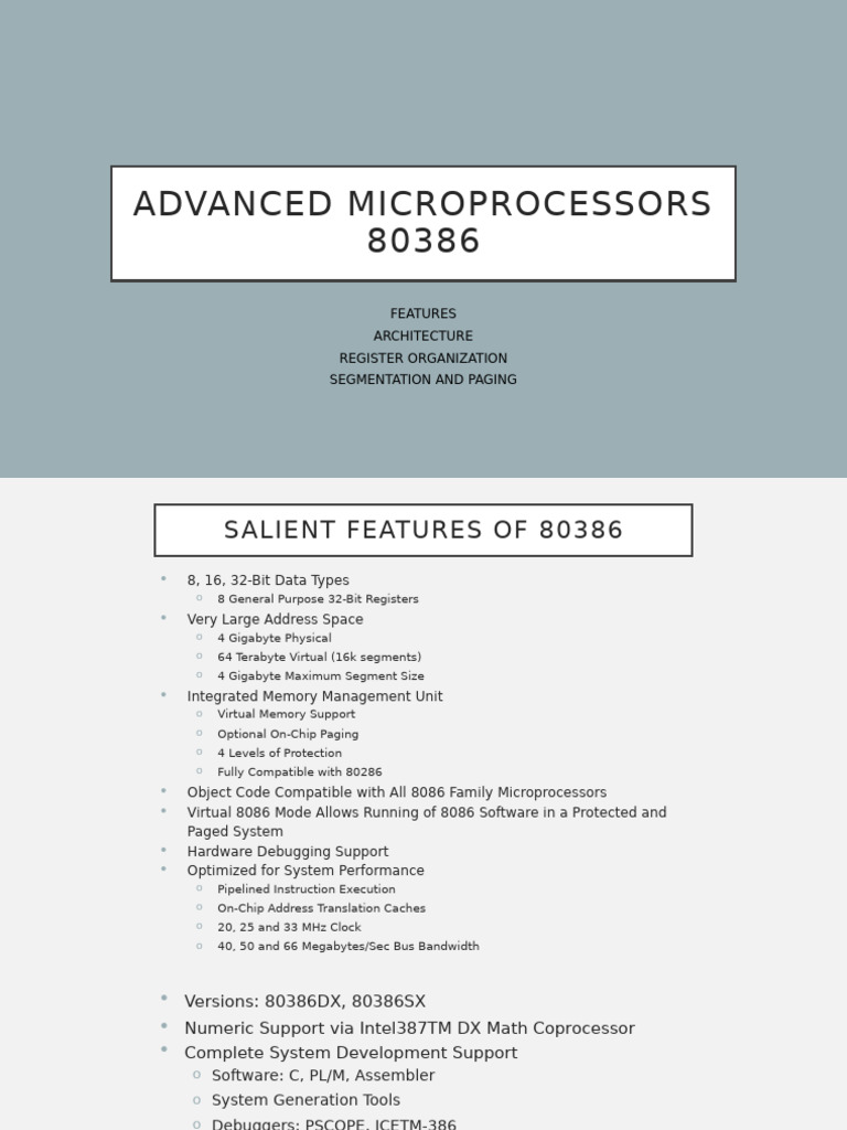 Advanced Microprocessors 80386 | PDF | Integer (Computer Science ...