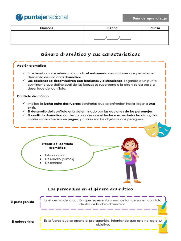 Características del Género Dramático | PDF | Teatro