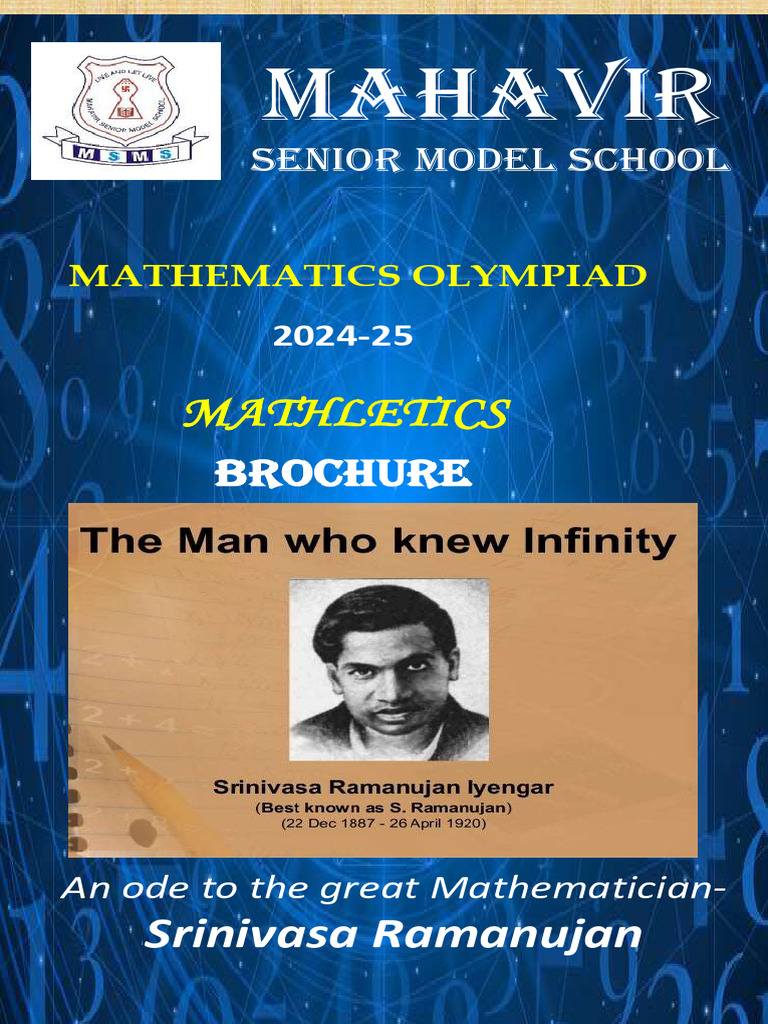 Mathletics MSMS Olympiad Brochure 2024... | PDF | Mathematics | Cognition