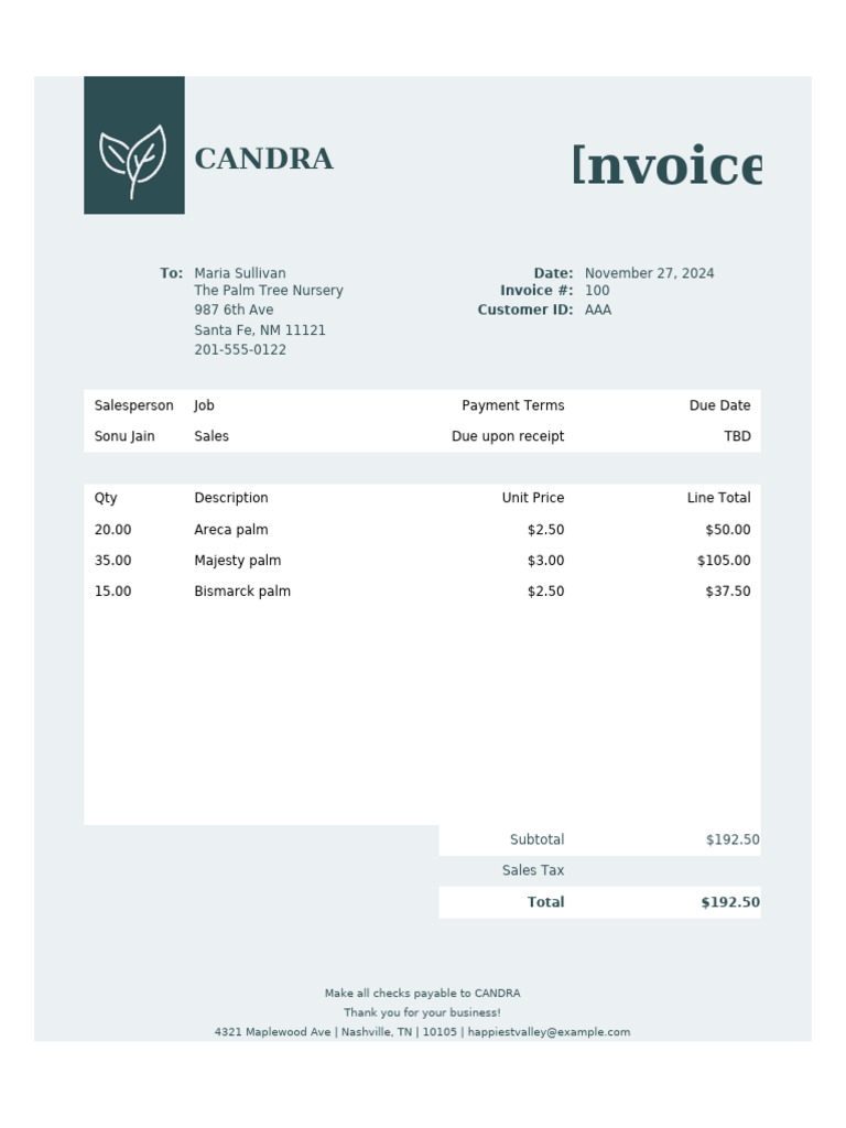 Service Invoice Simple Lines Design Worksheet | PDF