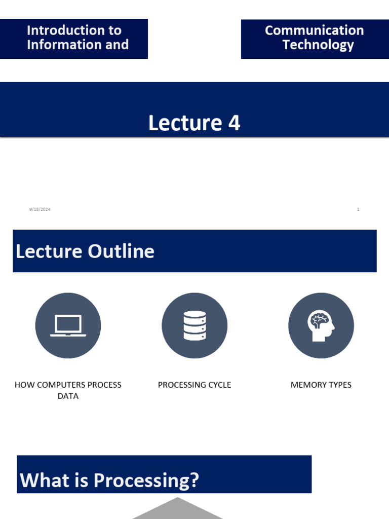 Basic Computer Science Lecture 4 | PDF | Read Only Memory | Central ...