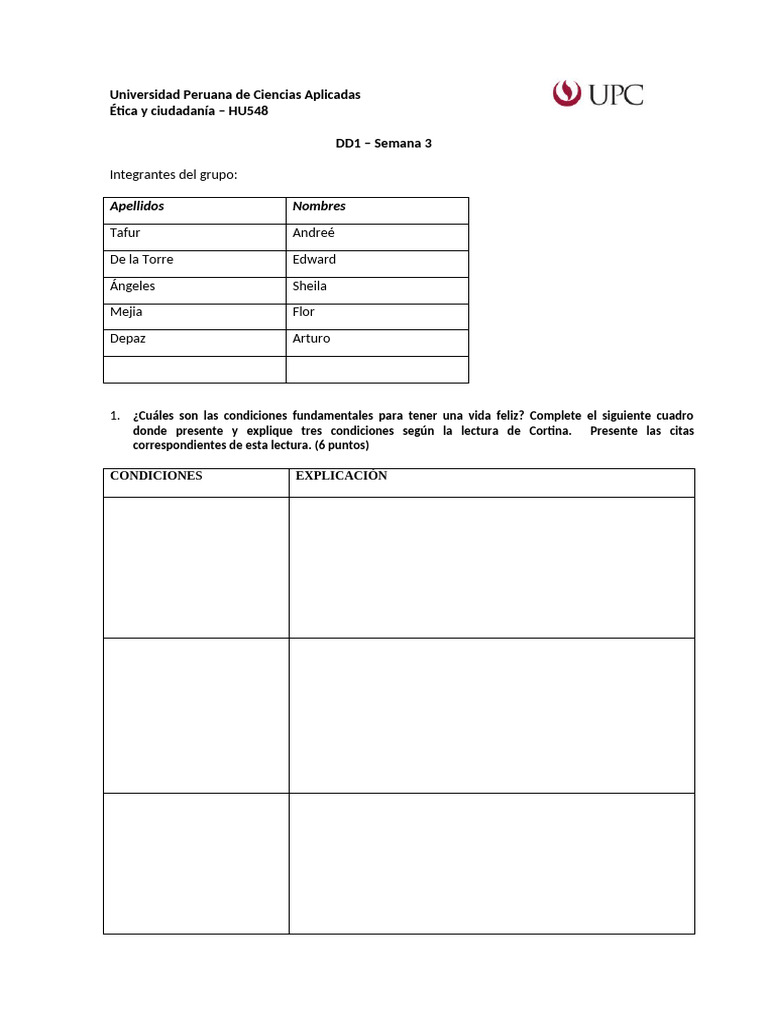 DD1 - Semana 3 | PDF