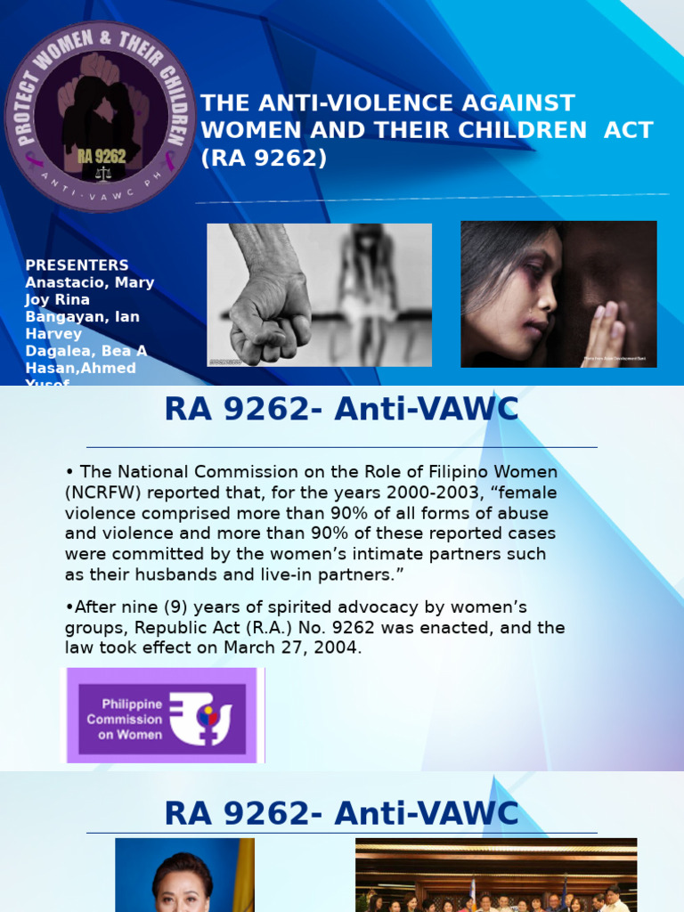 The Anti Violencte Against Women and Children | PDF | Rape | Domestic ...