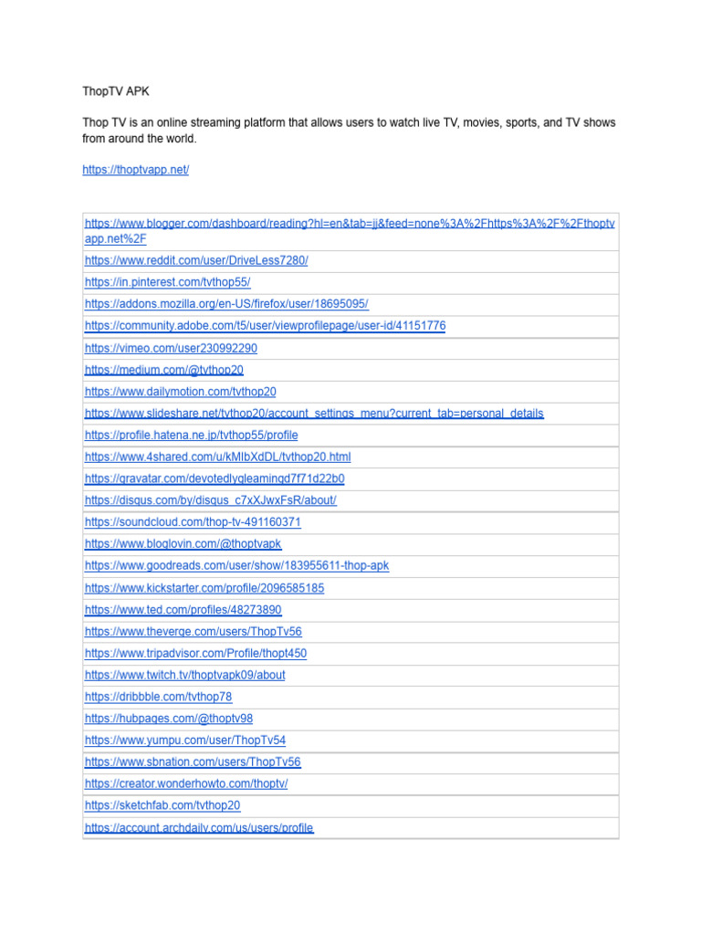ThopTV APK: Download The Latest Version For Unlimited Streaming and