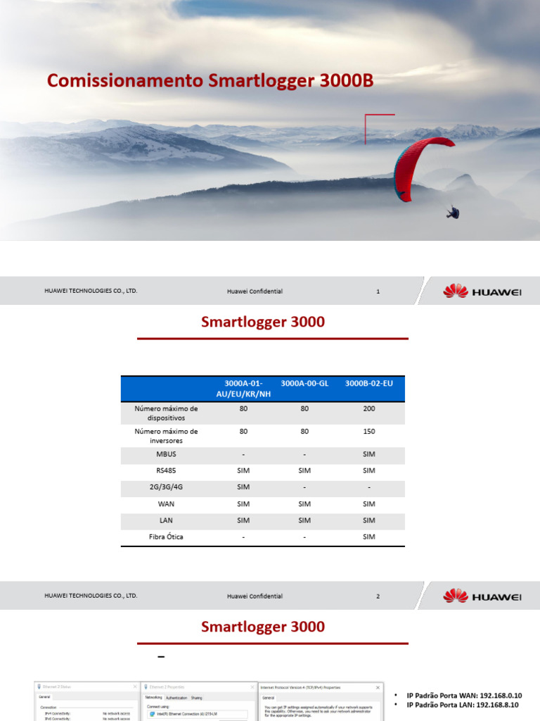 Comissionamento do Smartlogger 3000B | PDF | Endereço de IP ...