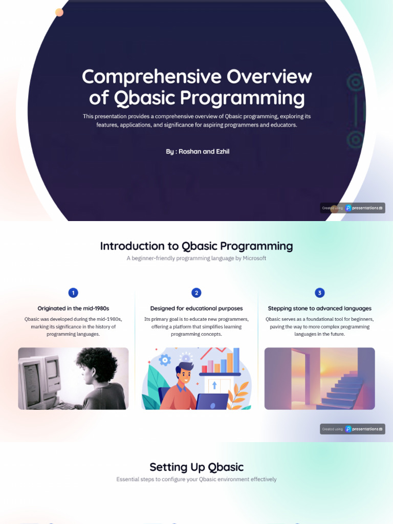 Qbasic Programming Presentation Analysis | PDF