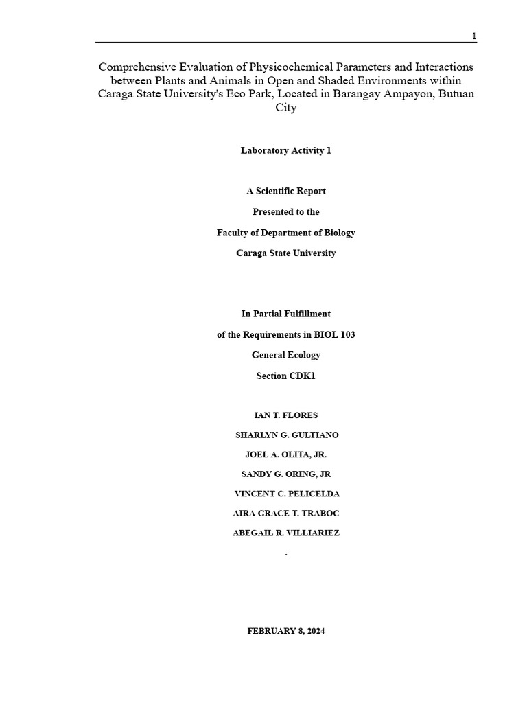 Laboratory activity 1 pdf soil leaf