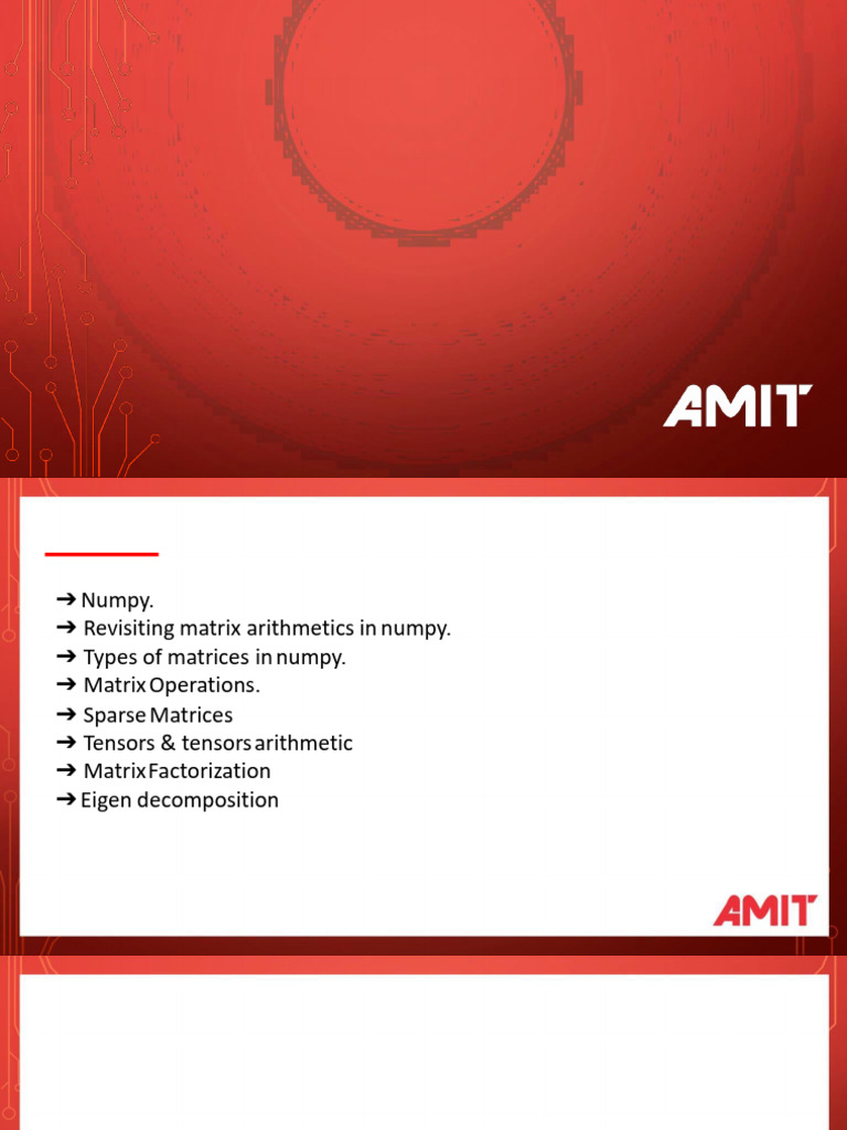 Numpy & Scipy for Machine Learning | PDF | Matrix (Mathematics ...