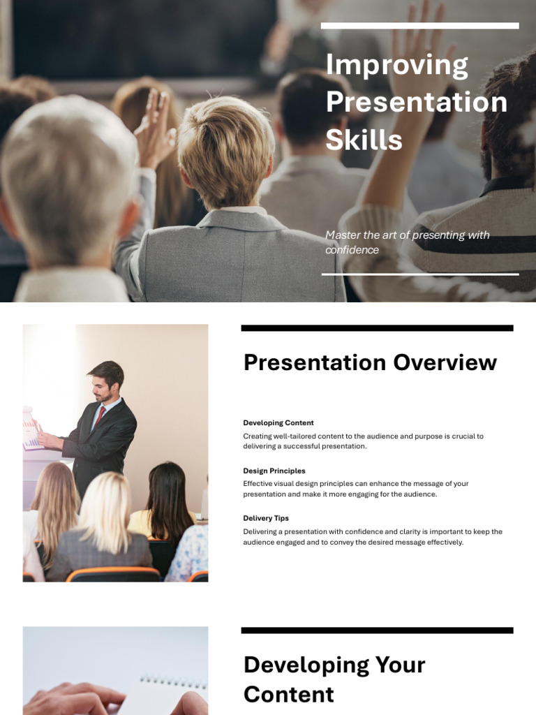 Mastering Presentation Skills Guide | PDF | Body Language | Human ...