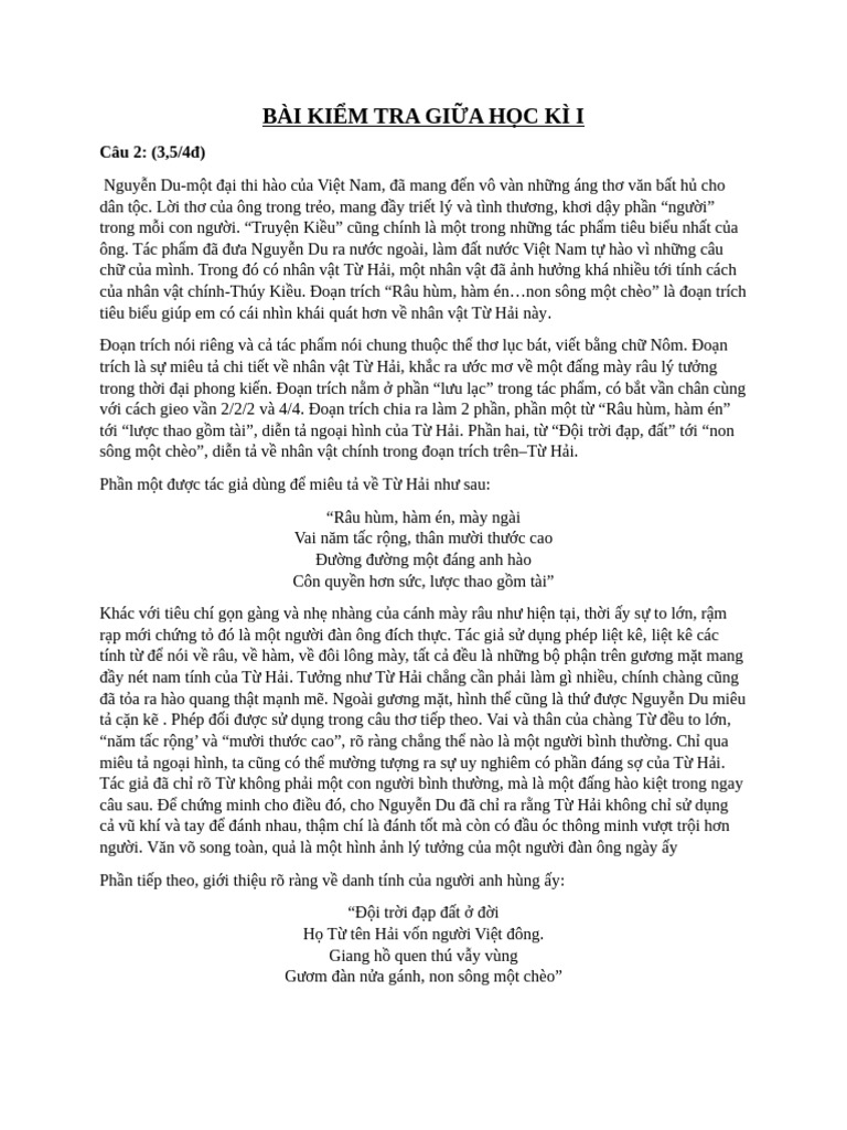 Bai Van Phan Tich Tu Hai | PDF