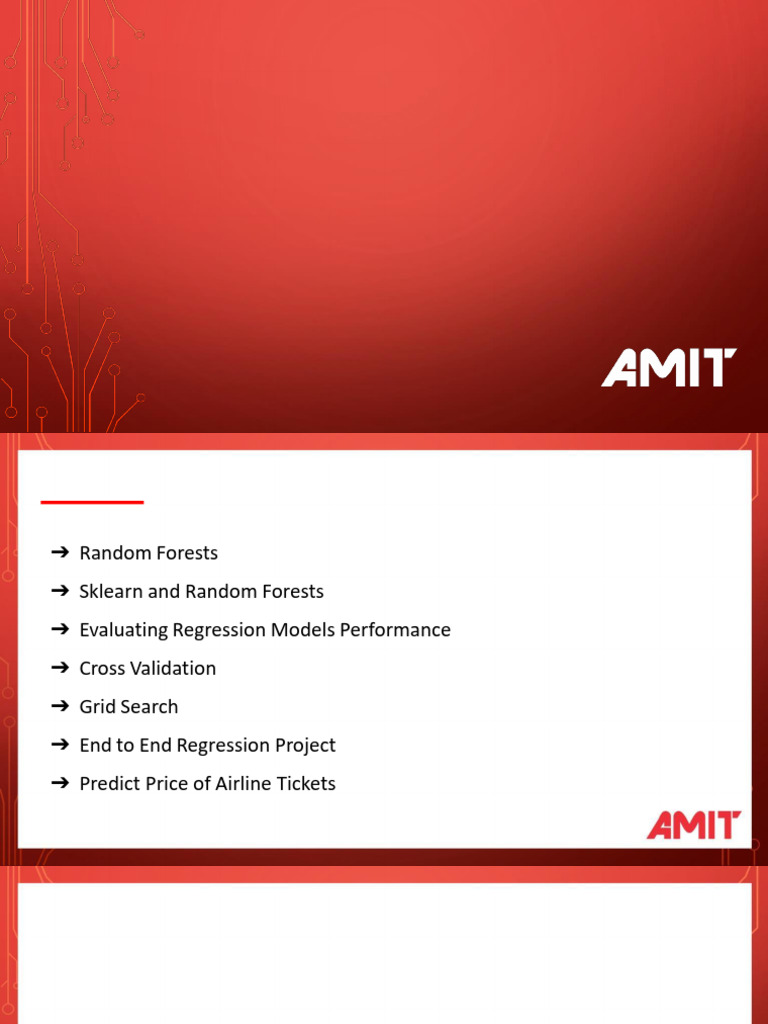 Machine Learning: Random Forests & Regression | PDF | Mean Squared ...