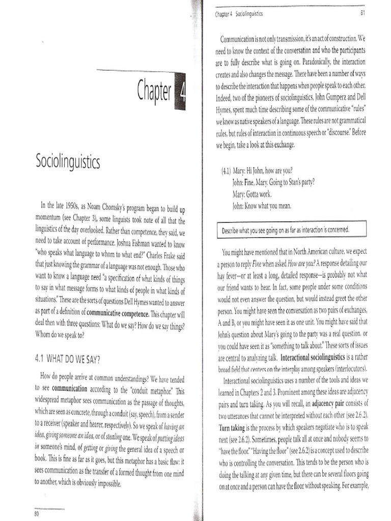 SOCIOLINGUISTICS | PDF