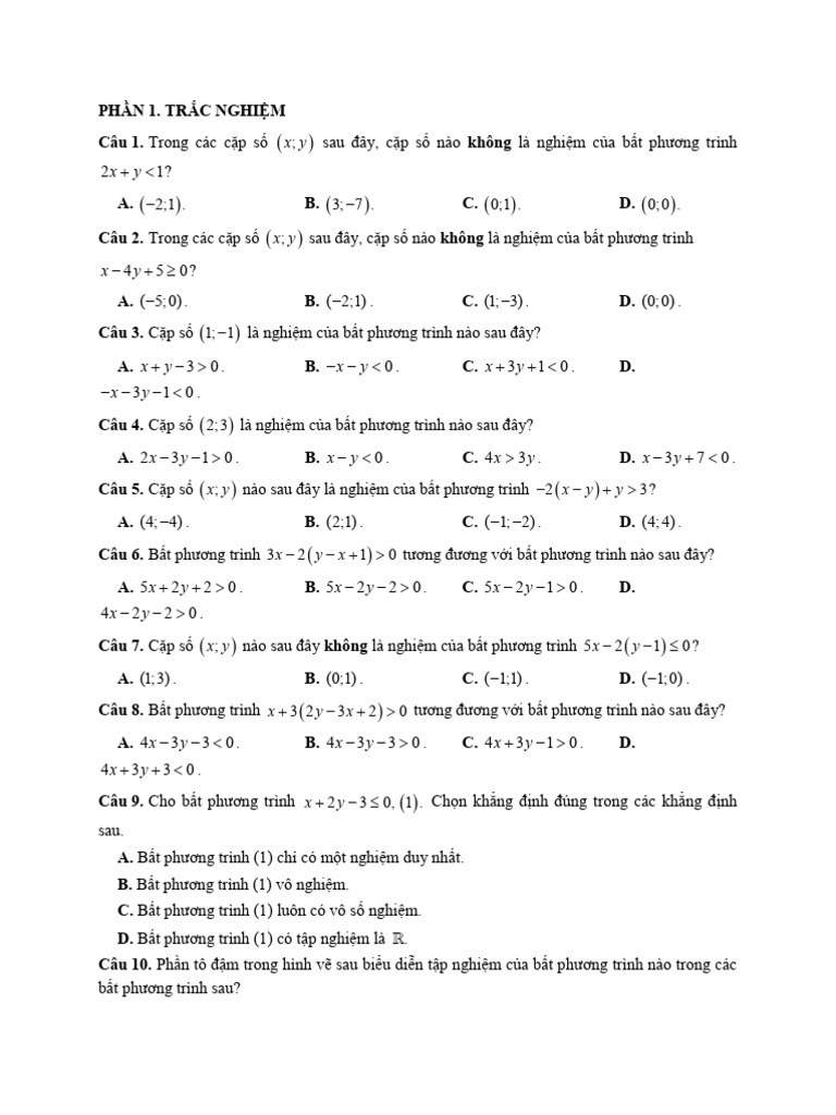 Bai Tap Lop 10T Tuan 3 | PDF