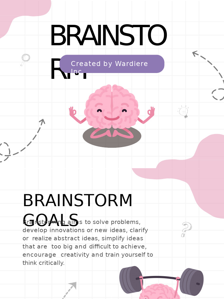 Colorfull Illustration Brainstorm Presentation | PDF