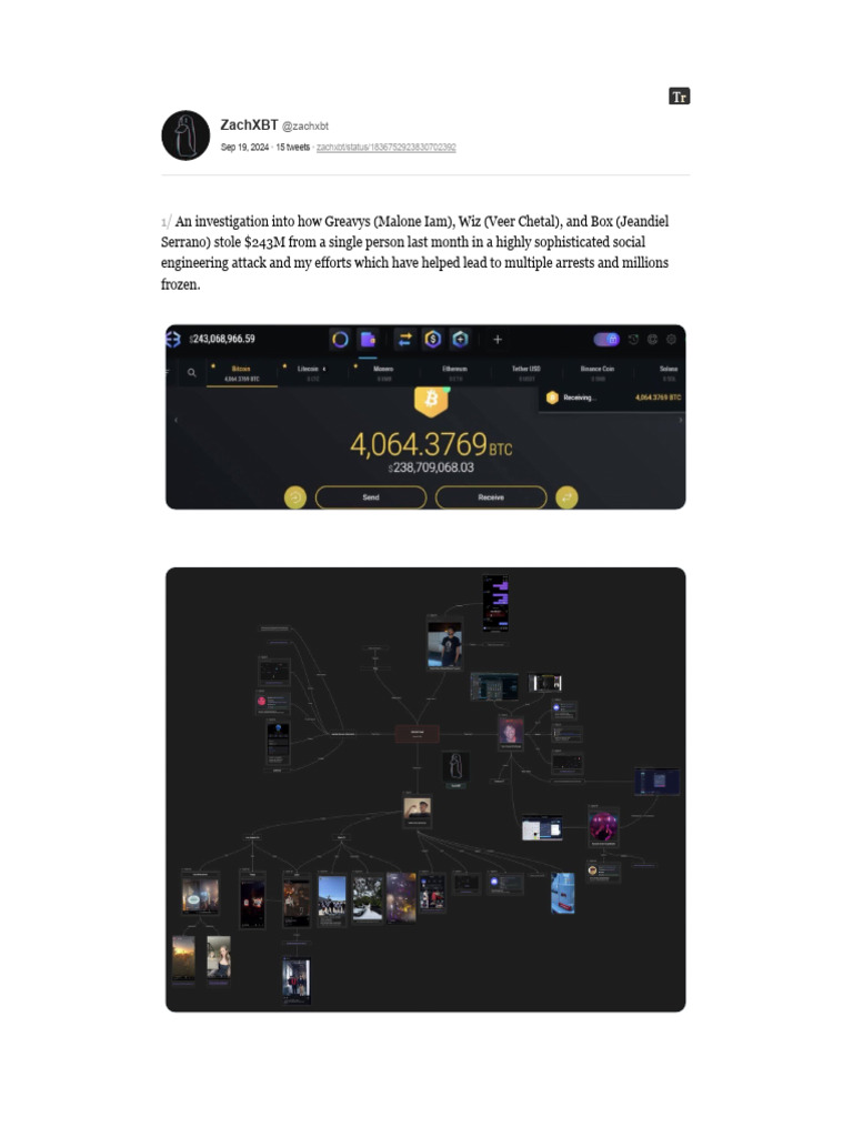 Zachxbt | PDF | Bitcoin | Application Layer Protocols