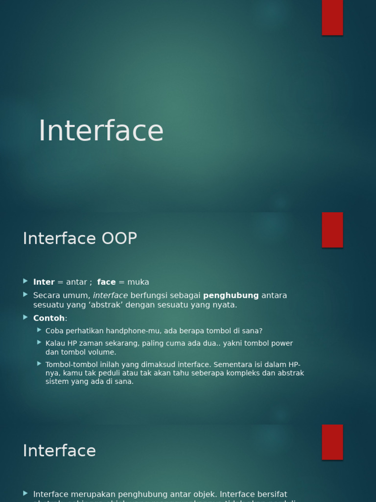Pengenalan Interface dalam OOP Java | PDF