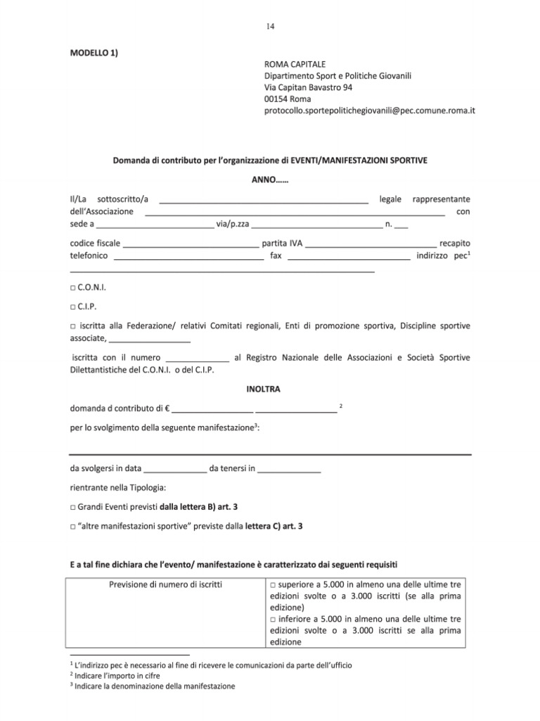 MODELLO1 | PDF