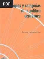 Enfoques y categorías de la política económica - Samuel Lichtensztejn