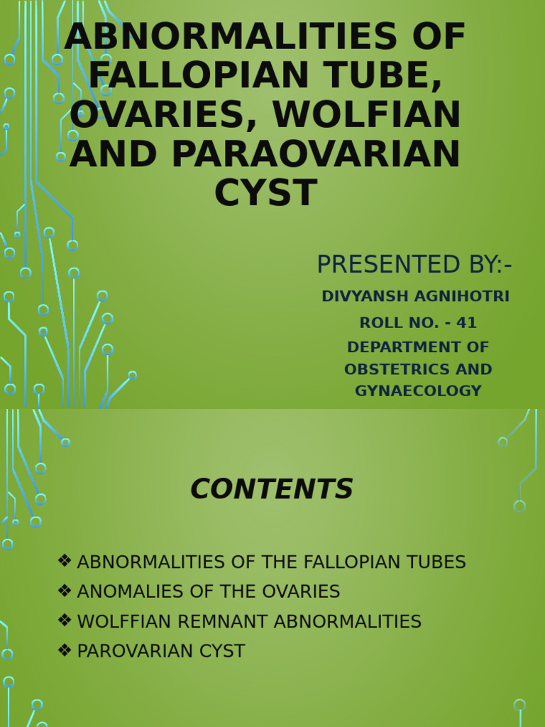 Abnormalities of Fallopian Tubes | PDF