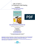 Ayurvedic Cooking For Self Healing Ma en Gel Exemplar Imperfect Copy Lad U Lad v.07148 1preface