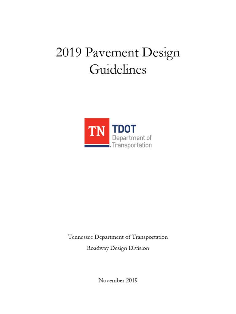 Tennessee 2019 Pavement Design Guidelines | PDF | Road Surface ...