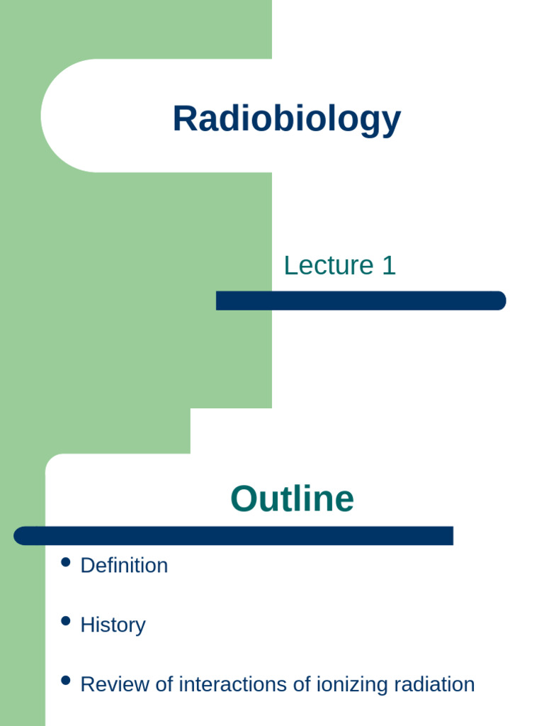 Introduction to Radiobiology Concepts | PDF | Electron | Ionizing Radiation