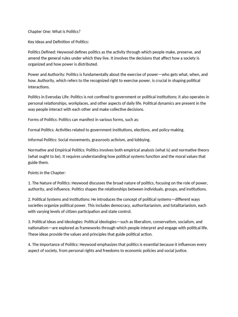 Understanding Politics: Key Concepts Explained | PDF | Marxism | Fascism