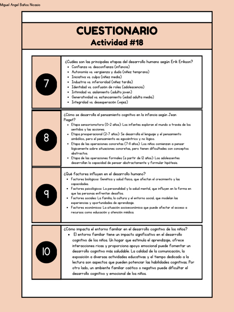 Etapas del desarrollo humano y su impacto | PDF | Adultos | Desarrollo ...