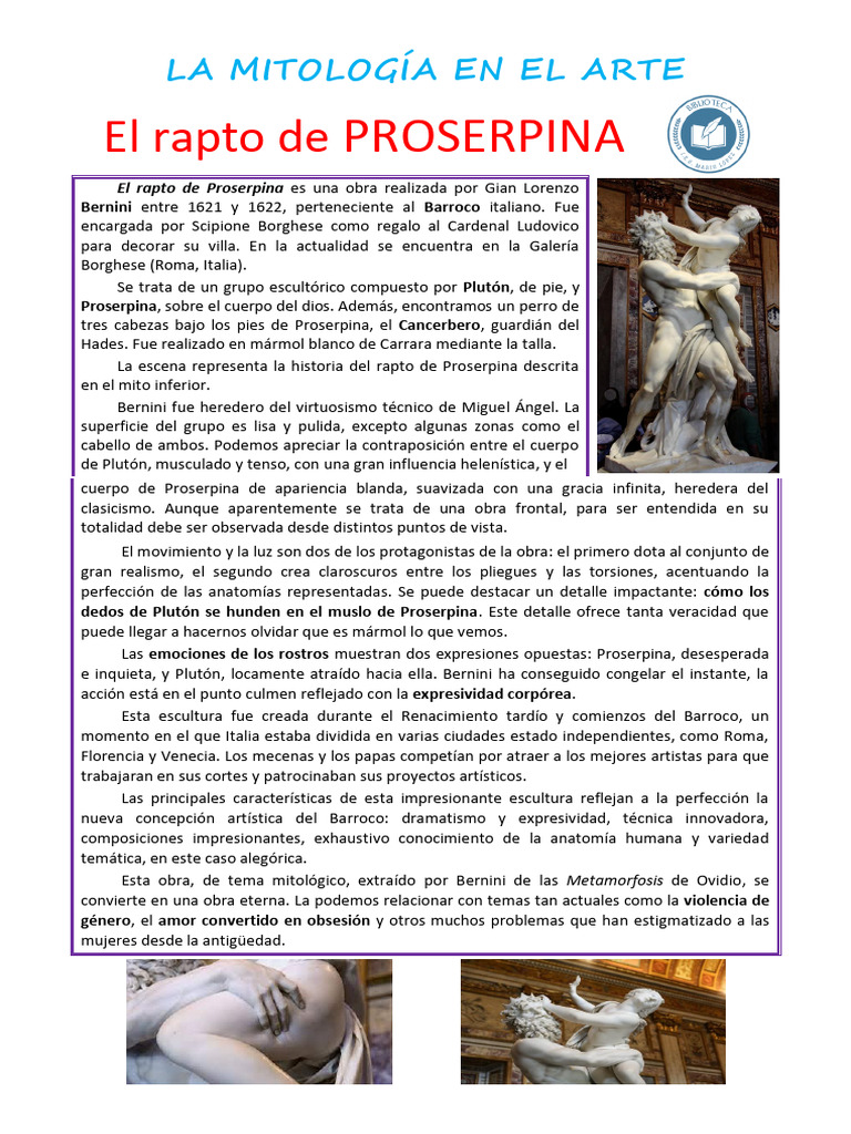 14 Rapto de Proserpina | PDF | infierno | Perséfone