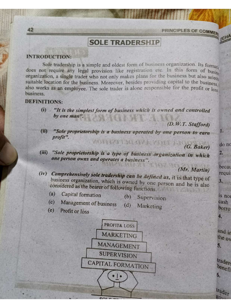 Sole Proprietorship Pdf