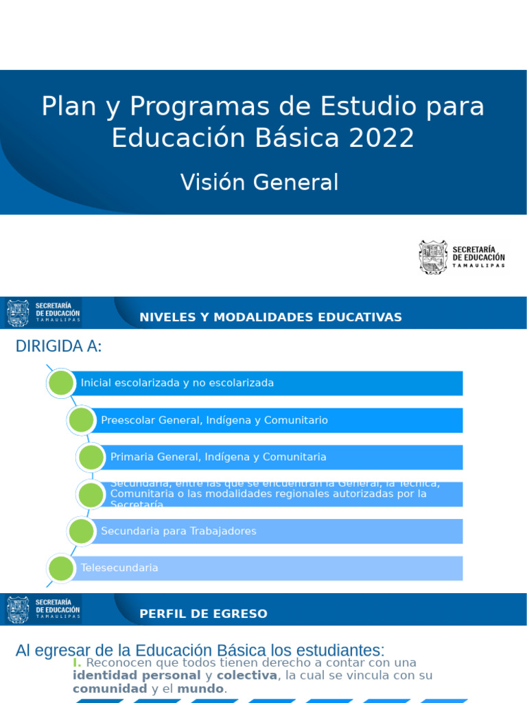 Plan de Estudios Educación Básica 2022 | PDF | Plan de estudios ...