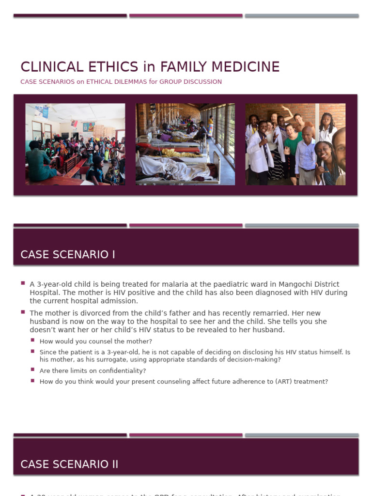 Clinical Ethics in Family Medicine - Scenarios For Practice | PDF ...
