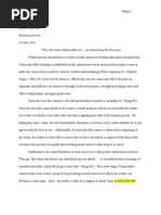 Download In-Class Essay 2 Prep - Why We Crave Horror Movies by sknyp09 SN79768716 doc pdf