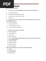 SMSTS Mock Test Questions & Answers | PDF | Occupational Safety And ...