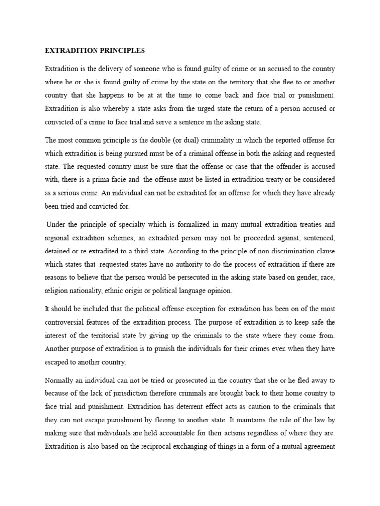 CRM2 | PDF | Extradition | Crimes